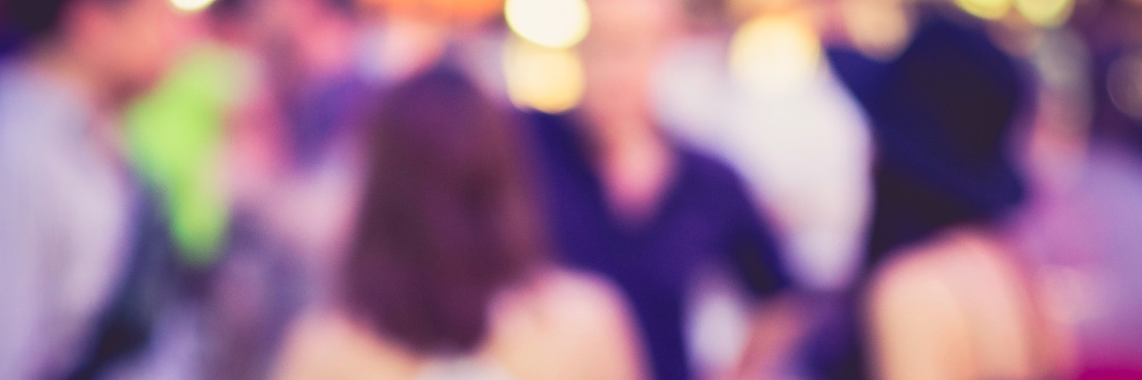 Why Being Social Can Be Scary When You Have Fibromyalgia, RA, Diabetes Party in Festival Event Blurred Background