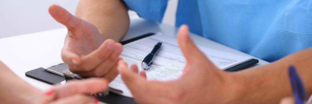 When My Doctor Said, 'What Do You Do All Day?' Doctor and patient are discussing something