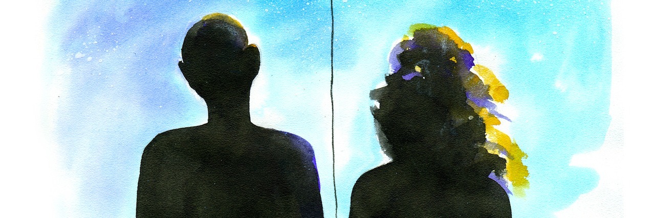 When Mental Illness Makes You Feel Like You Won't Find Love illustration of a couple holding a balloon