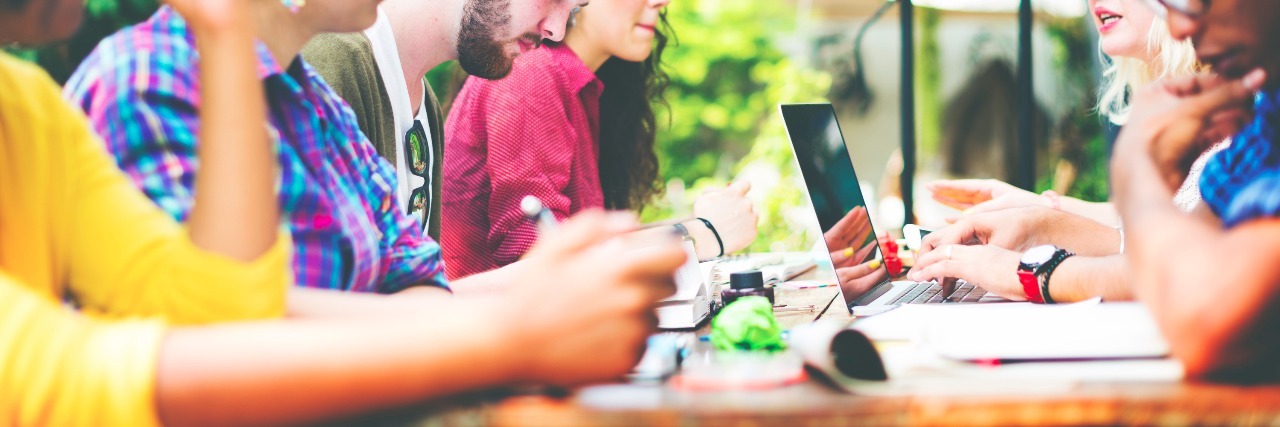 Going to College With a Mental Illness Can Be Difficult Diverse People Studying Students Campus Concept