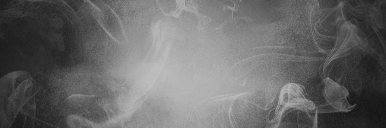 Why Lyme Disease Makes Me Feel Haunted by a Poltergeist gray smoke abstract background or texture
