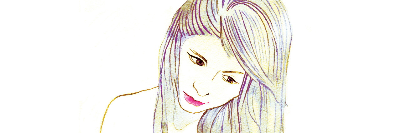 Surviving Abuse as a Person With a Disability Drawing of a woman deep in thought.