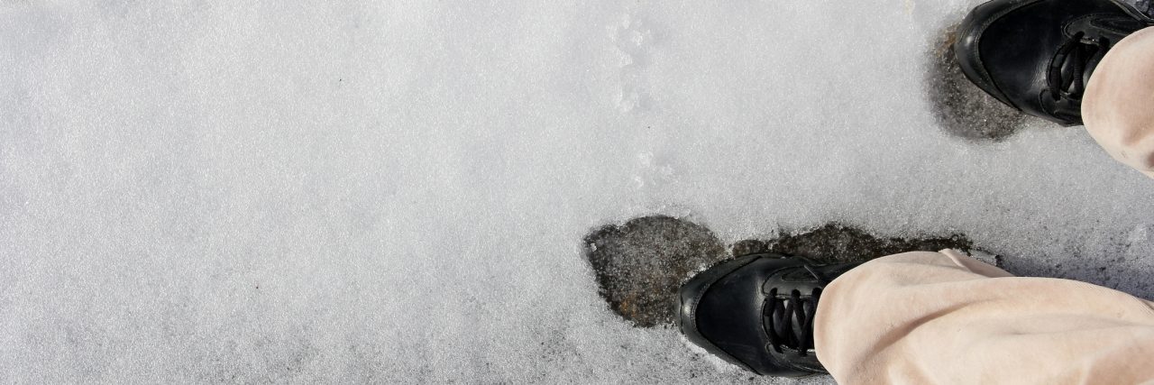 Tripping and Falling With Muscular Dystrophy Slipping on ice.