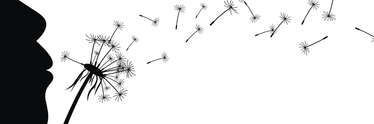 6 Reasons I Don't Think 'Happiness Is a Choice' Background with girl and dandelion.