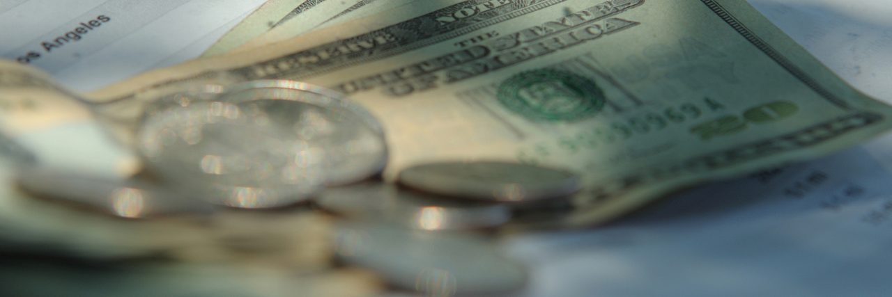 What If You Can’t Afford Eating Disorder Treatment? Money on a piece of paper