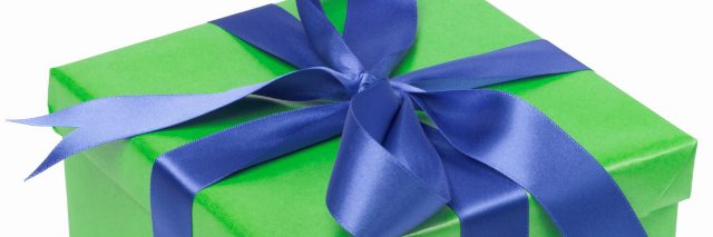Gift with a ribbon.