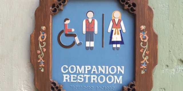 Companion restoom sign