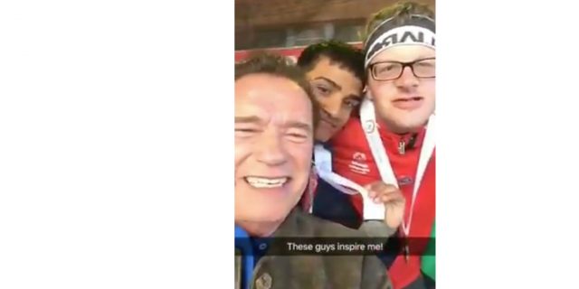 The Harmful Myth About Special Olympics Athletes We Must Address Arnold Schwarzenegger takes a video selfie with Special Olympics athletes.