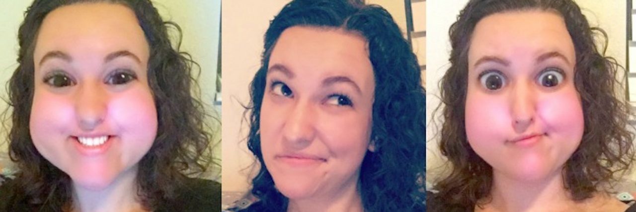 Hiding My Chronic Illness on Social Media snap chats making funny faces