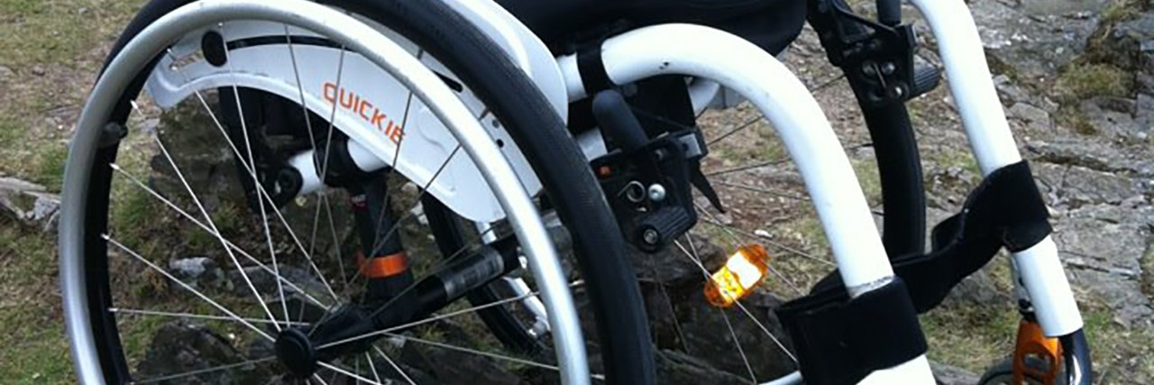 What My Wheelchair Has Done for Me Wheelchair going off-roading.