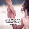 kid and mom holding hands with text 15 things adults with ehlers danlos syndrome with their parents had known