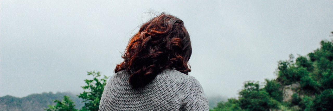 woman in a forrest