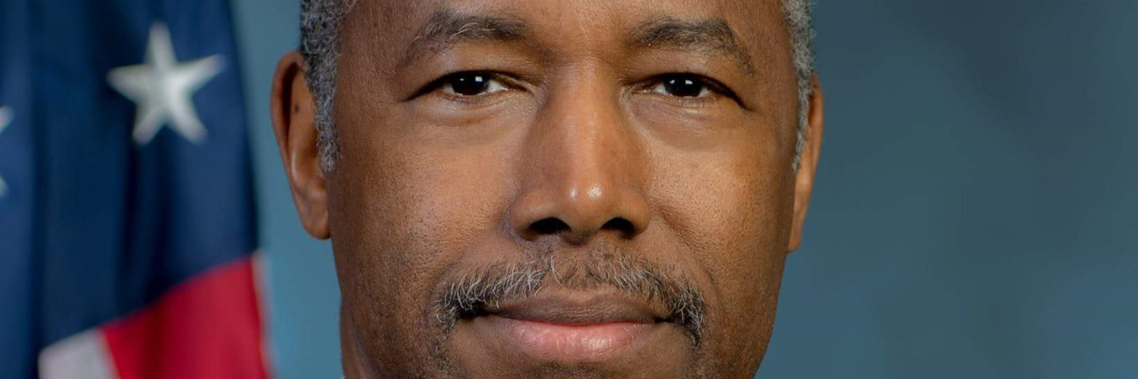 To HUD Secretary Carson Regarding Low-Income Housing and Disabilities Ben Carson official portrait as HUD secretary.