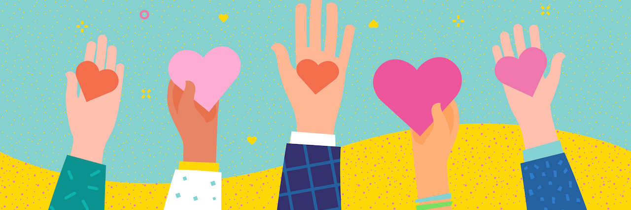 20 Messages for Someone Newly Diagnosed With Dysautonomia Illustration of hands holding hearts