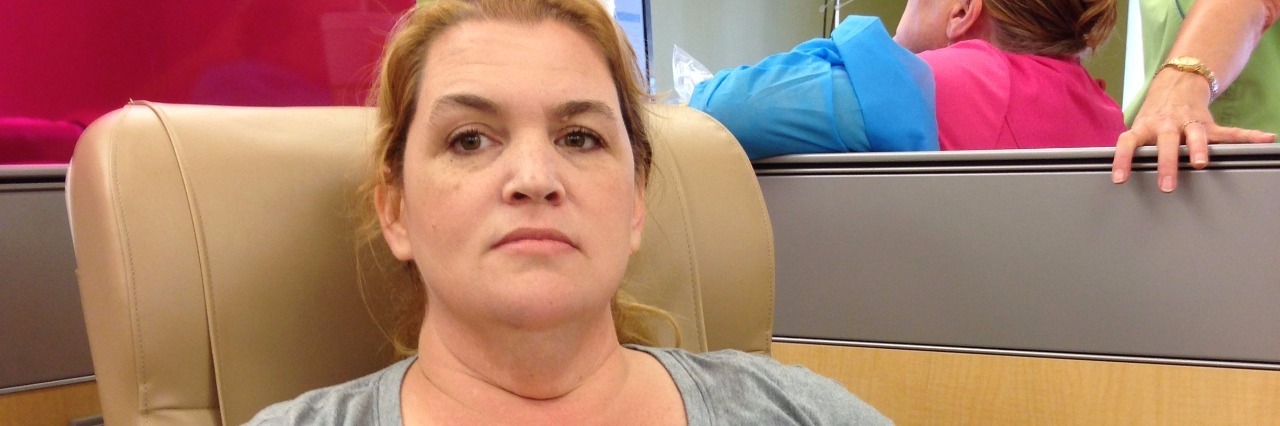 When It's OK to Support Me by Saying Nothing woman sitting in chair at doctors office