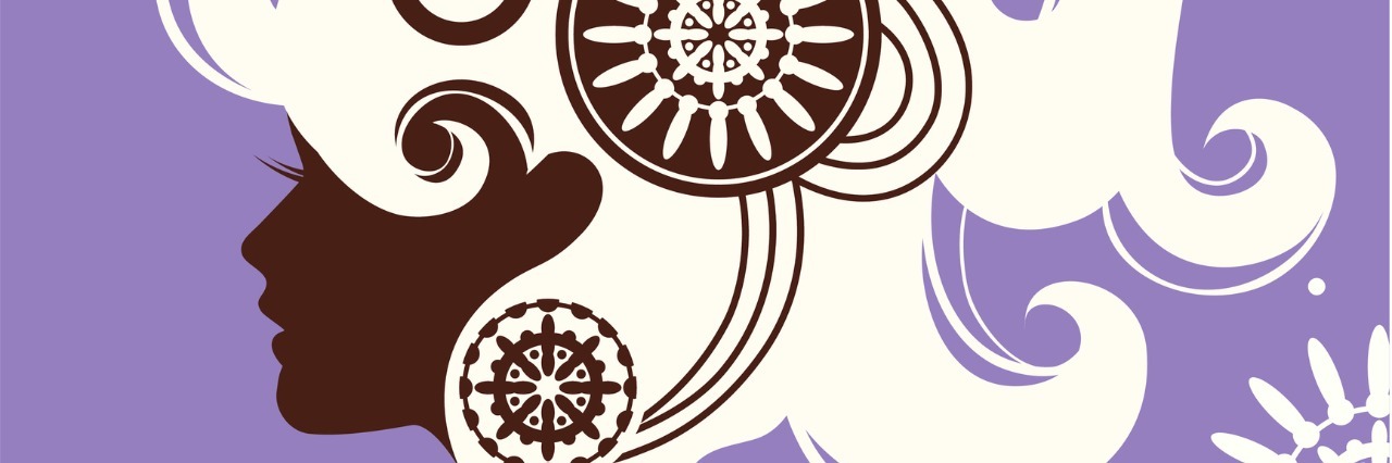 A Therapist Opens Up About Her Struggle With Panic Disorder Background with beautiful girl silhouette in vector