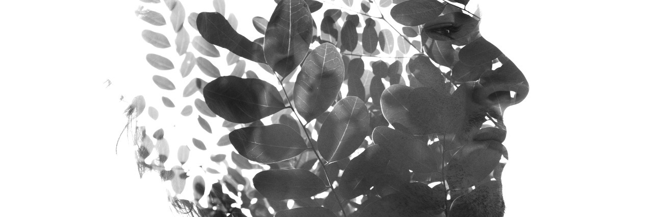 How I Understand My Panic Disorder as a Therapist Double exposure male portrait