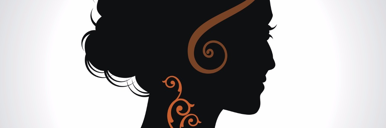 Learning to Be Grateful in the Midst of Mental Illness Beautiful fashion woman silhouette