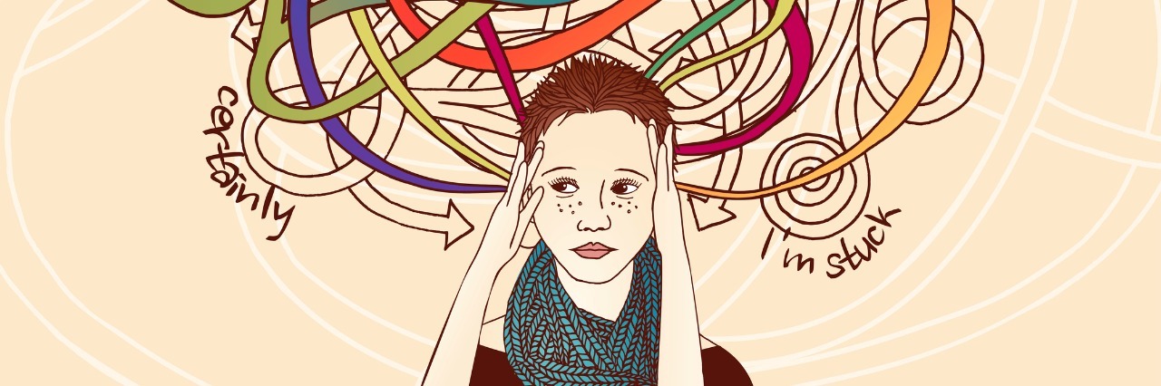 How Can I Know if I'm Fully Recovered From Depression? Conceptual image of a woman not knowing what to do