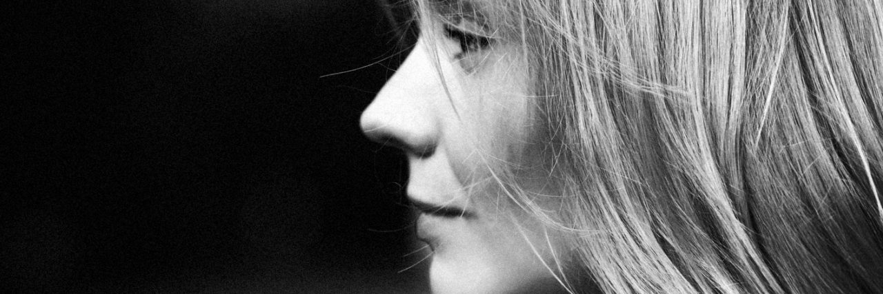 When Depression Convinces Me There's No Hope Beautiful black and white portrait of young woman