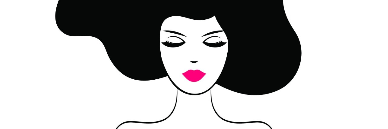 What 'I'm OK' Means to Me in Depression Recovery Vintage Fashion Woman with Long Hair