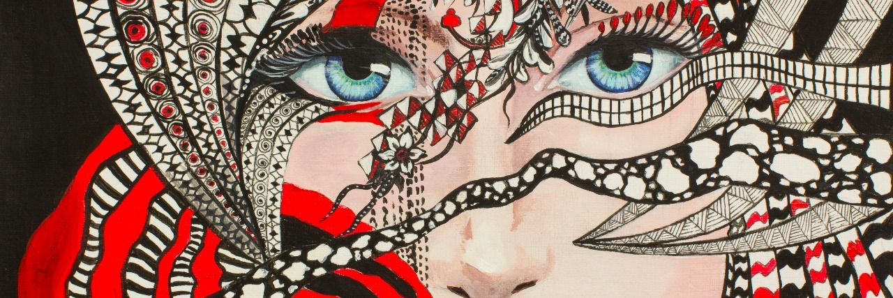 What I Learned After Being Misdiagnosed With Depression When I Had BPD Fantasy portrait - girl with an ornament and old south italian magical guardian Cimaruta.