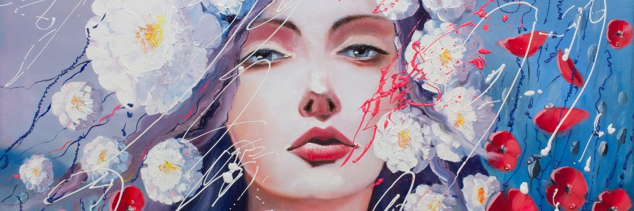 How I Counter Bad Food Thoughts in Eating Disorder Recovery Fantasy portrait of a youg Ancient Roman goddes Venus, whos tears, accoring to a legend, turned into red poppies