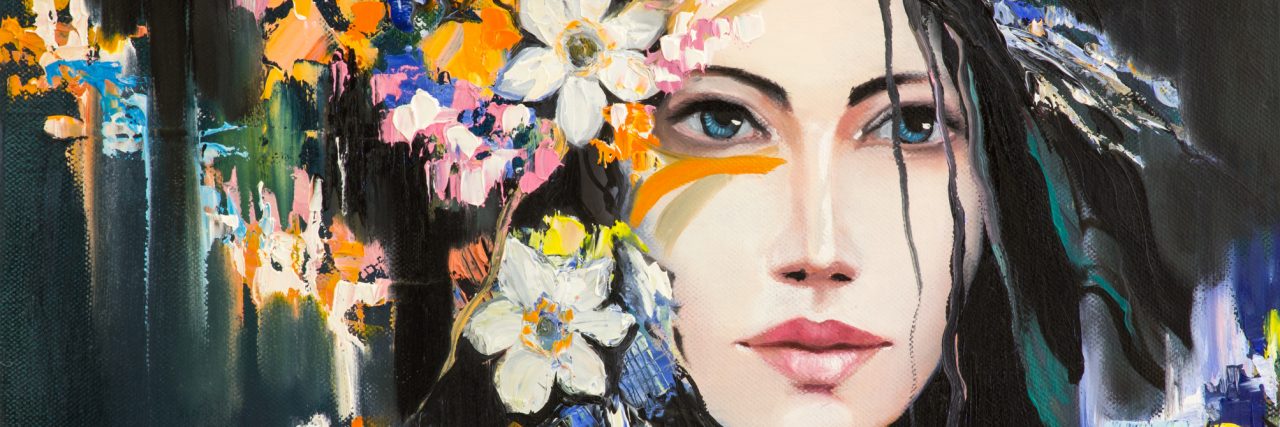 My Brain Is Always in 'Recovery Mode' With Bipolar Disorder Fantasy portrait of Dryad with flowers. Original oil painting