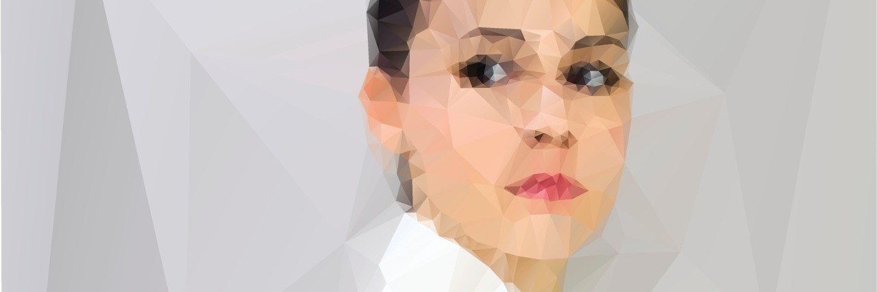 Feeling Depressed From Lupus Because Your Body Has Betrayed You illustration of woman in a white coat looking over her shoulder suspiciously