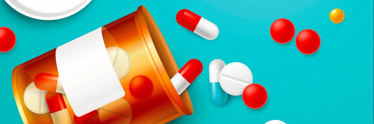 Why I Stopped Taking My Bipolar Disorder Medication A pill bottle spilling out pills