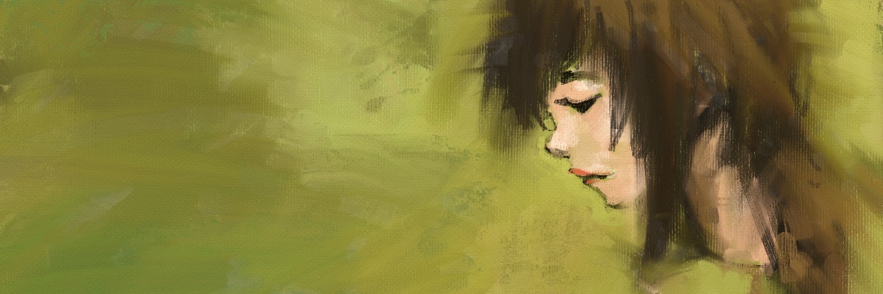 Invalidation and Borderline Personality Disorder Acrylic painting of girl looking upset