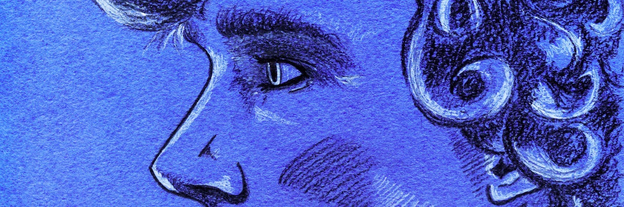 Treating Tourette Syndrome With Antipsychotics Hurt More Than Helped portrait of a man with curly hair