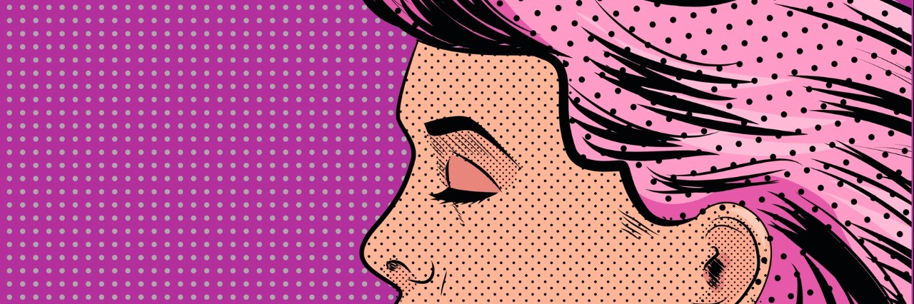 Depression and Feeling Like a Failure: Why I Did Not Fail Today Pop Art Woman in Profile Vector illustration