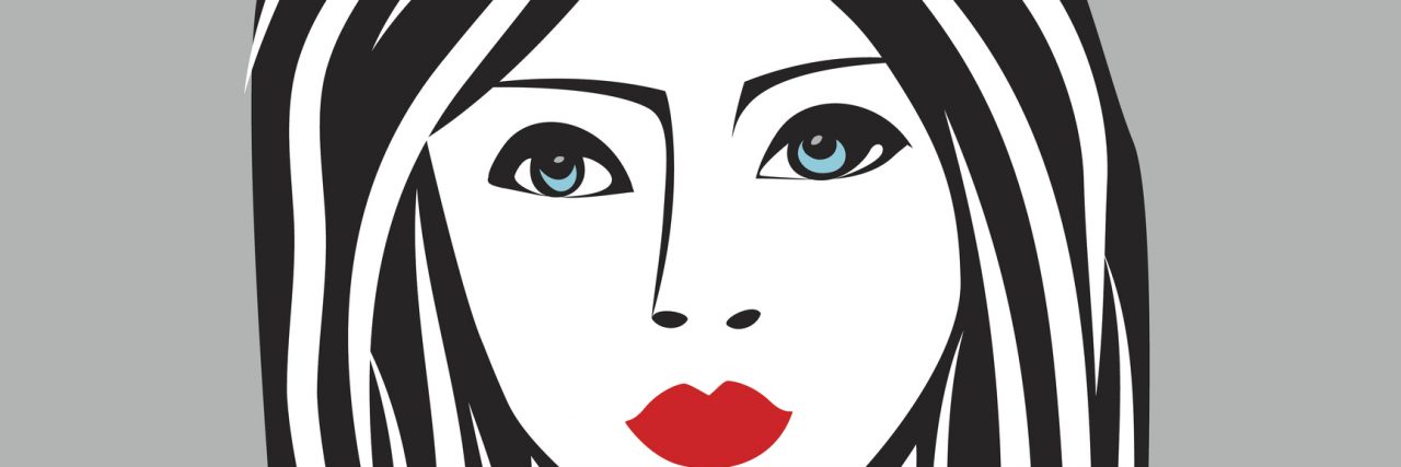 Why I Decided to Be Open About My Anxiety Beauty girl face sketch, woman face vector portrait. Hair wave.