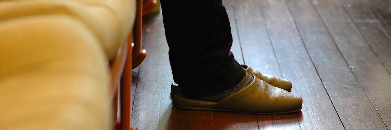Letter to a Girl at the Doctor's, From Someone With a Mental Illness Close up of feet in a waiting room
