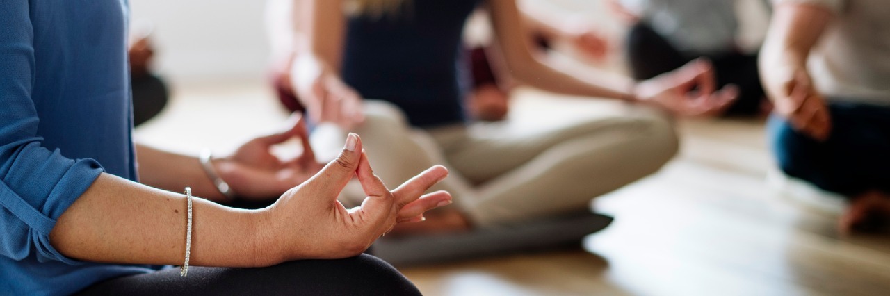 How I Learned Meditation Wasn't for Me in Mental Illness Recovery Diversity People Exercise Class Relax Concept