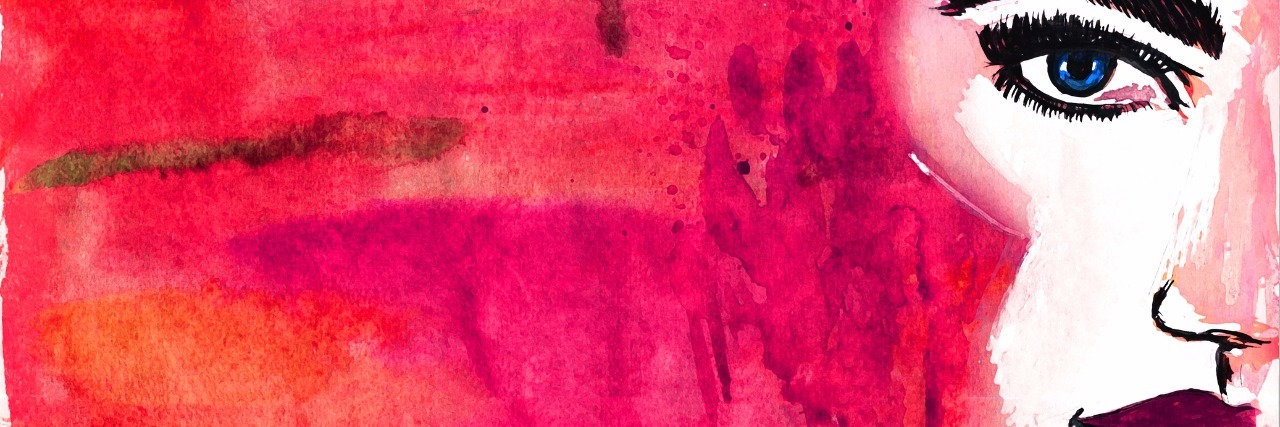 How People Can Support Me Through My Panic Attacks Beautiful woman face. Abstract fashion watercolor illustration