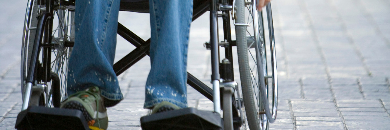 Using a Wheelchair for the First Time Woman in wheelchair.