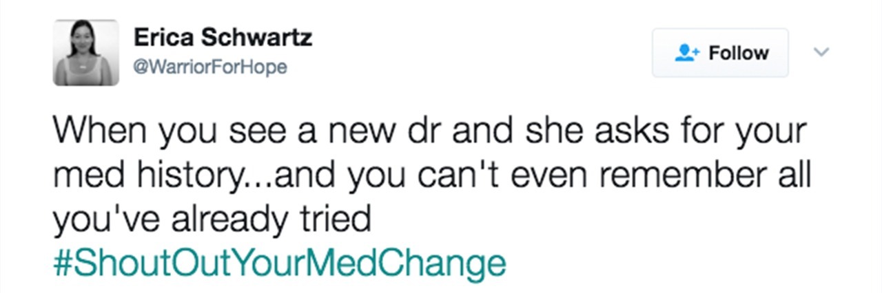 Best of the #ShoutOutYourMedChange Hashtag tweet