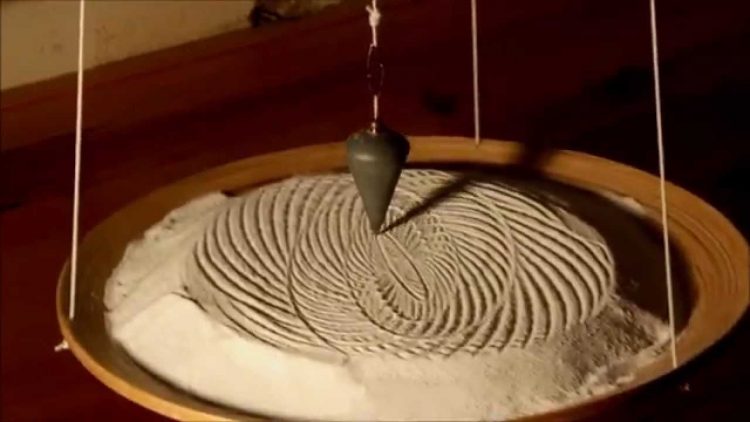 Sand art pendulum.