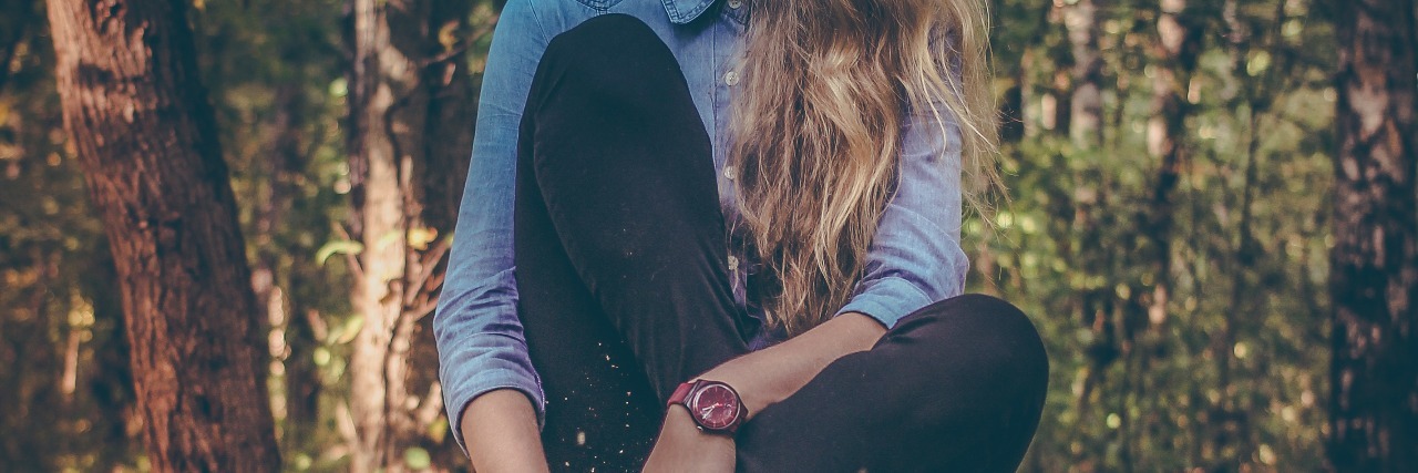 Having Another Mental Breakdown Doesn't Mean I'm Not Recovering woman sitting on tree