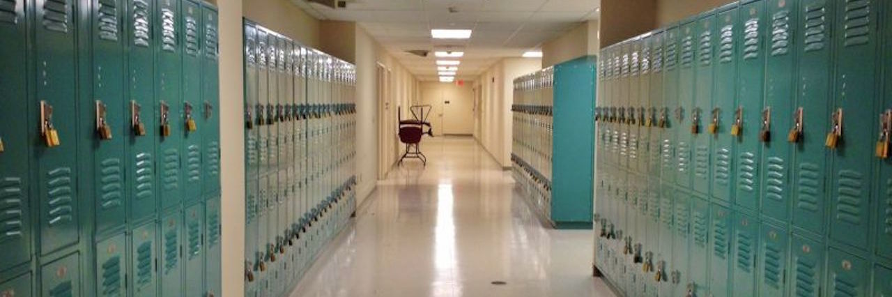 School Staff Being Rude, Not Believing Student With Ehlers-Danlos school hallway of lockers