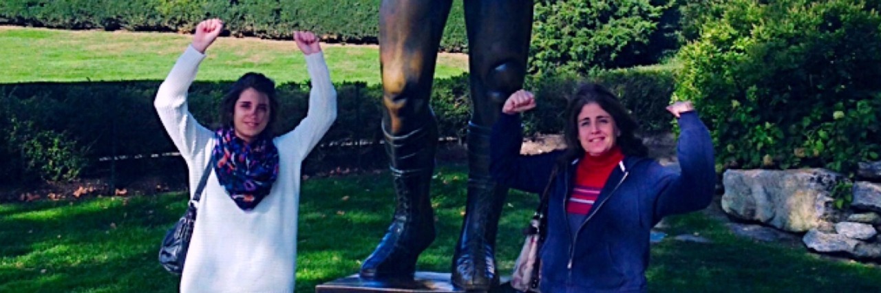 5 Traits That Are Unique to Moms of Children With Chronic Illnesses My mom and I taking some time for fun while we spent three months in Philadelphia receiving treatment from a world renowned CRPS specialist.