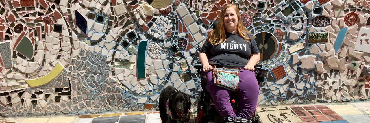 Response to Joey Papa's Video: I Have a Disability and I'm Not Ashamed Karin at the Philadelphia Magic Gardens.