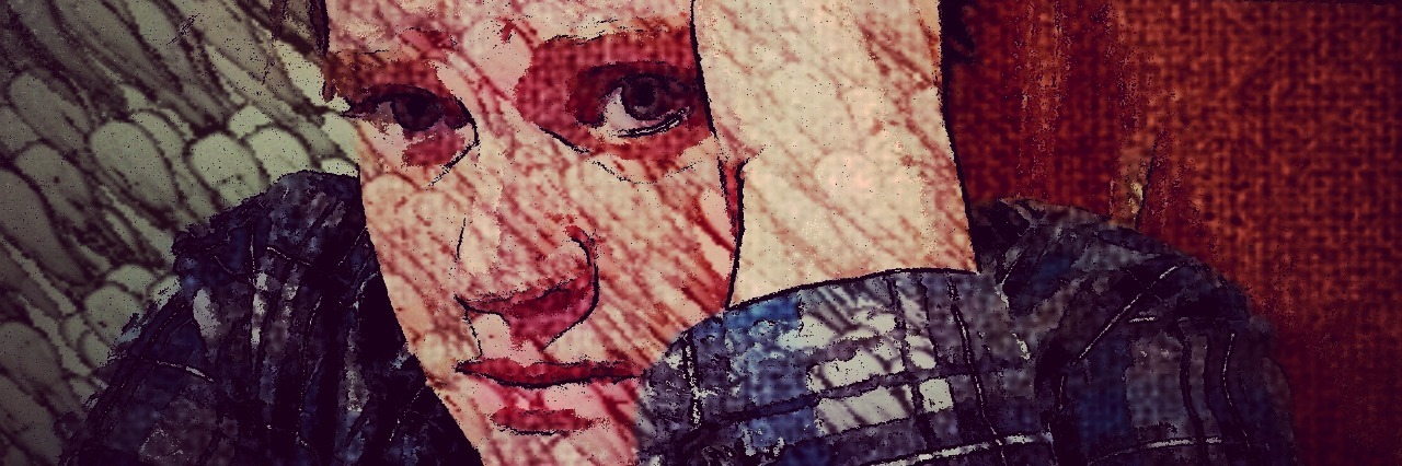 Things I Learned Living With PTSD and Bipolar Disorder image of contributor with artistic effect looking upset