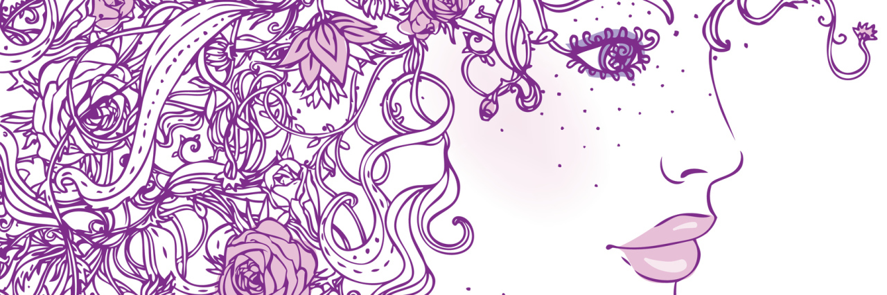 How I'm Making Sense of My Suicide Attempt 10 Years Later Lady Spring: Ornate silhouette of woman with flowers