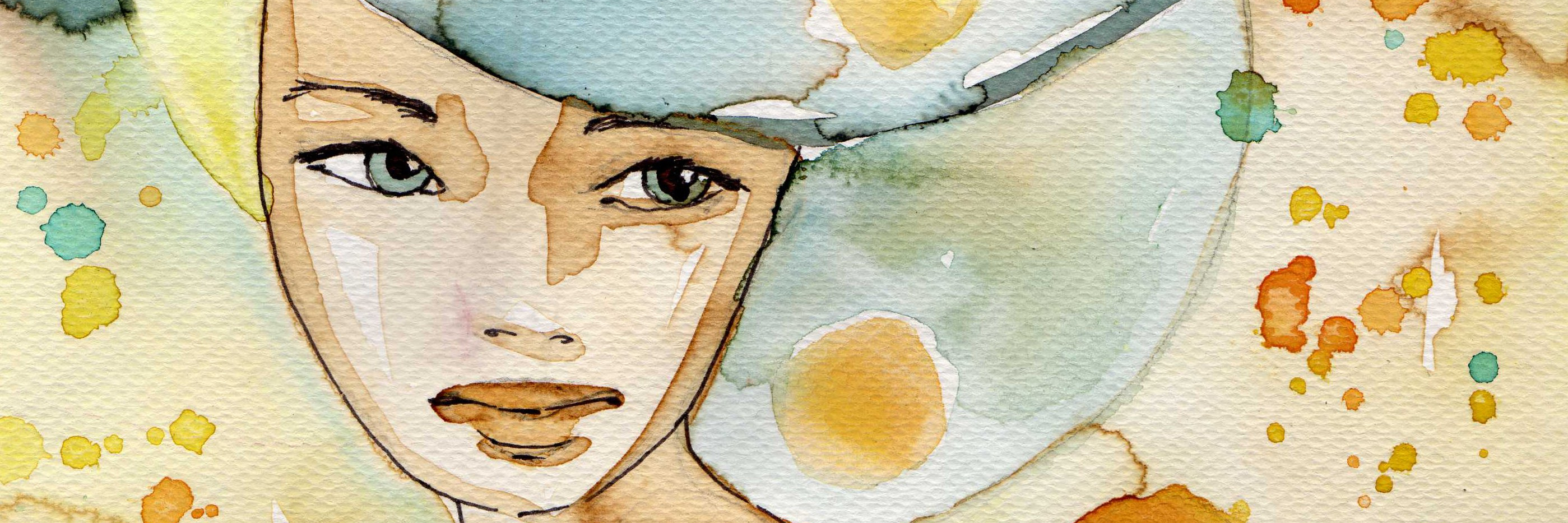 A Letter to My Mental Illness: You Will Never Break Me watercolor portrait of a woman.