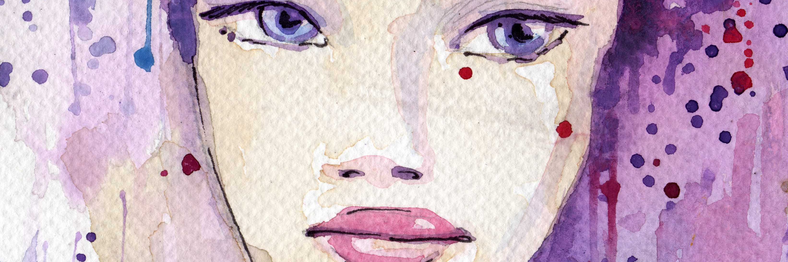 The Worst Part About Borderline Personality Disorder for Me watercolor portrait of a woman.