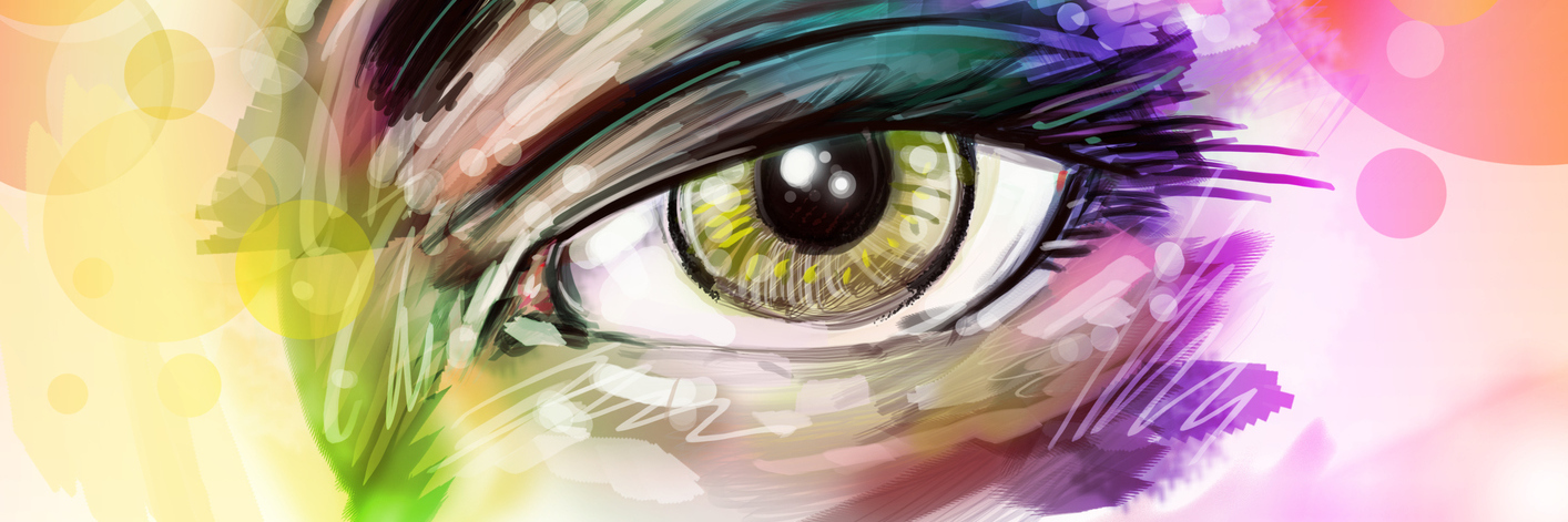 What Life Is Like With Fibromyalgia colorful illustration of a woman's eye