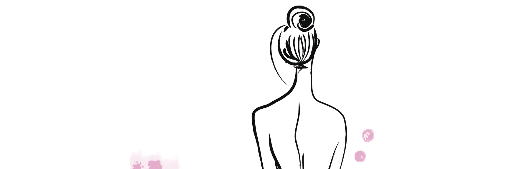How Chronic Illness Affects How I Think About Life Fashion girl in beautiful dress - sketch on the floral background